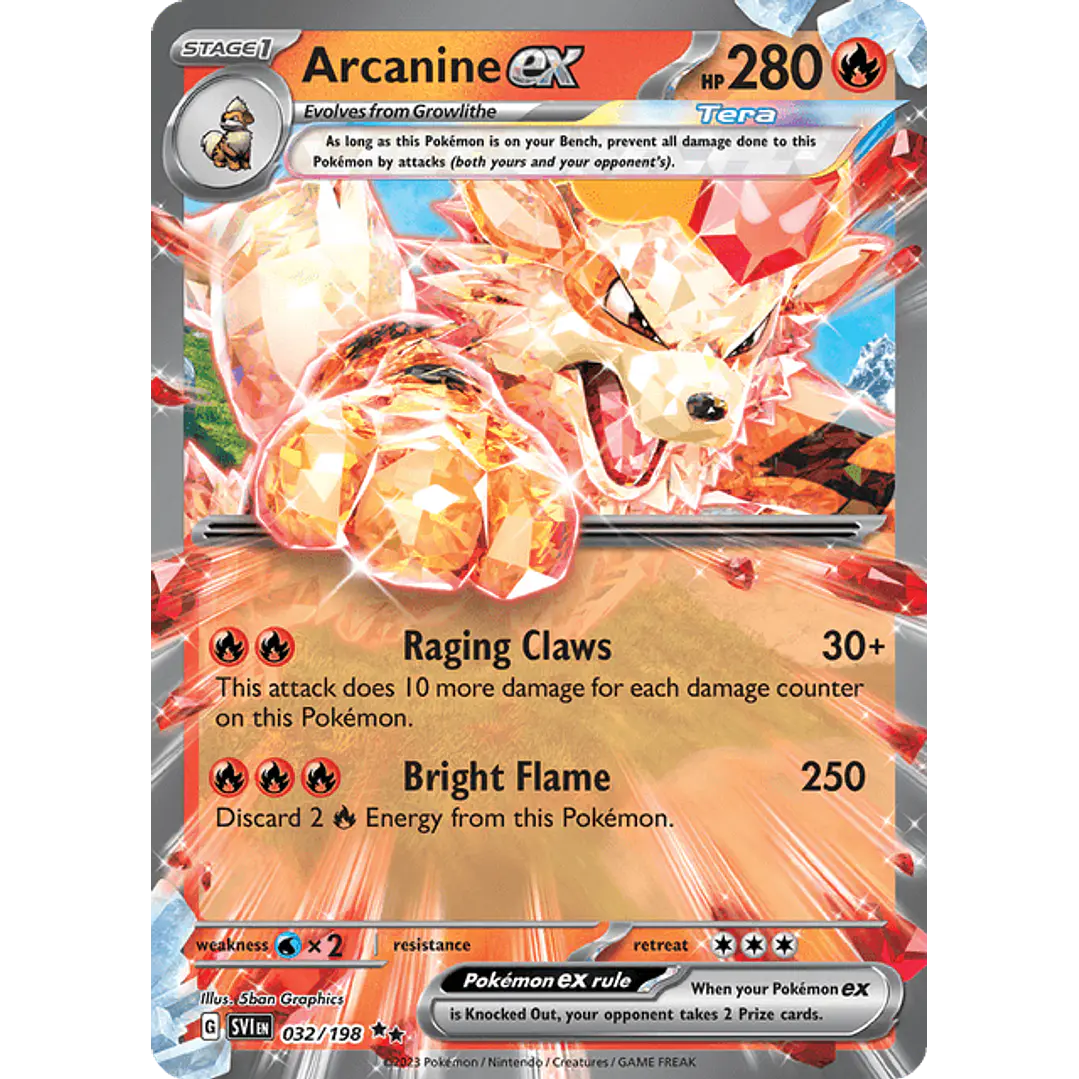 Arcanine ex - 032/198 - Ultra Rare 1
