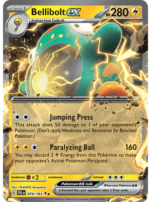 Bellibolt ex - 079/193 - Ultra Rare