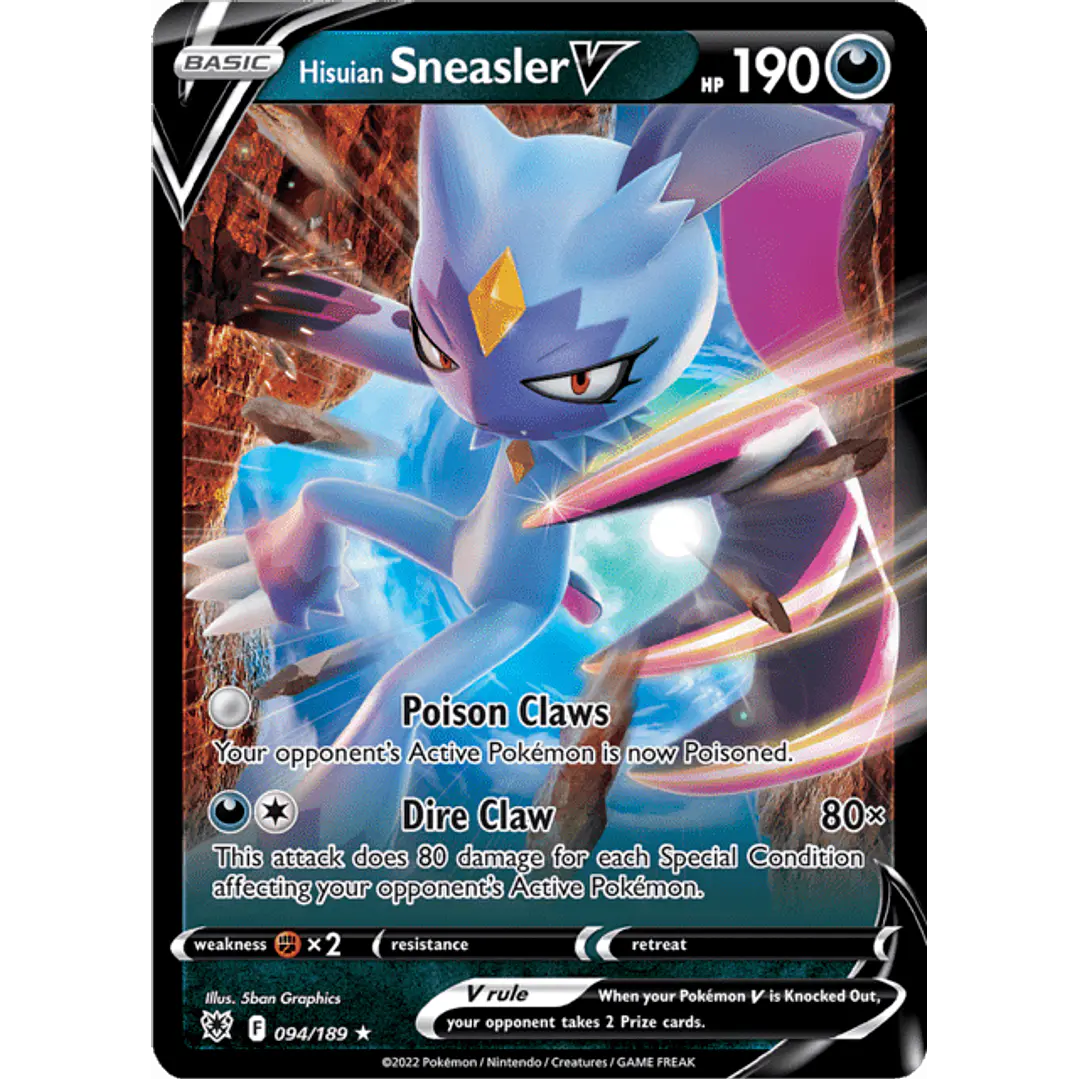 Hisuian Sneasler V - 094/189 - Ultra Rare 1