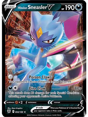Hisuian Sneasler V - 094/189 - Ultra Rare