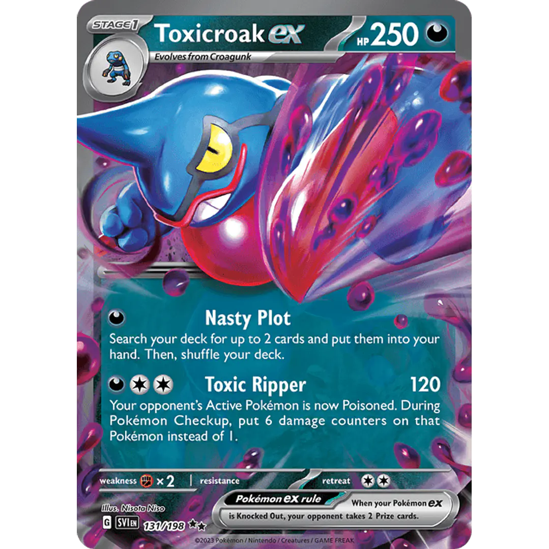 Toxicroak ex - 131/198 - Ultra Rare 1