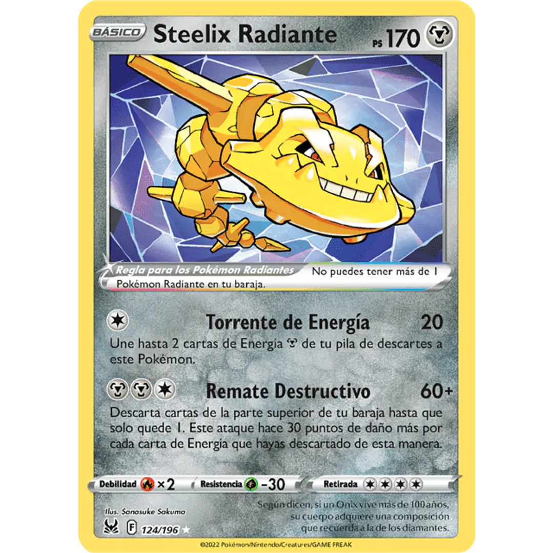 Radiant Steelix - 124/196 - Radiant Rare 1