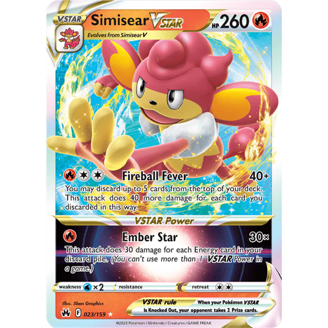 Simisear VSTAR - 023/159 - Ultra Rare 1