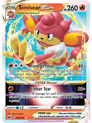 Simisear VSTAR - 023/159 - Ultra Rare