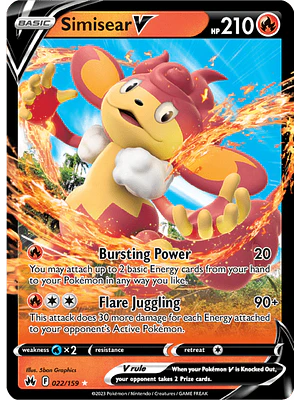 Simisear V - 022/159 - Ultra Rare