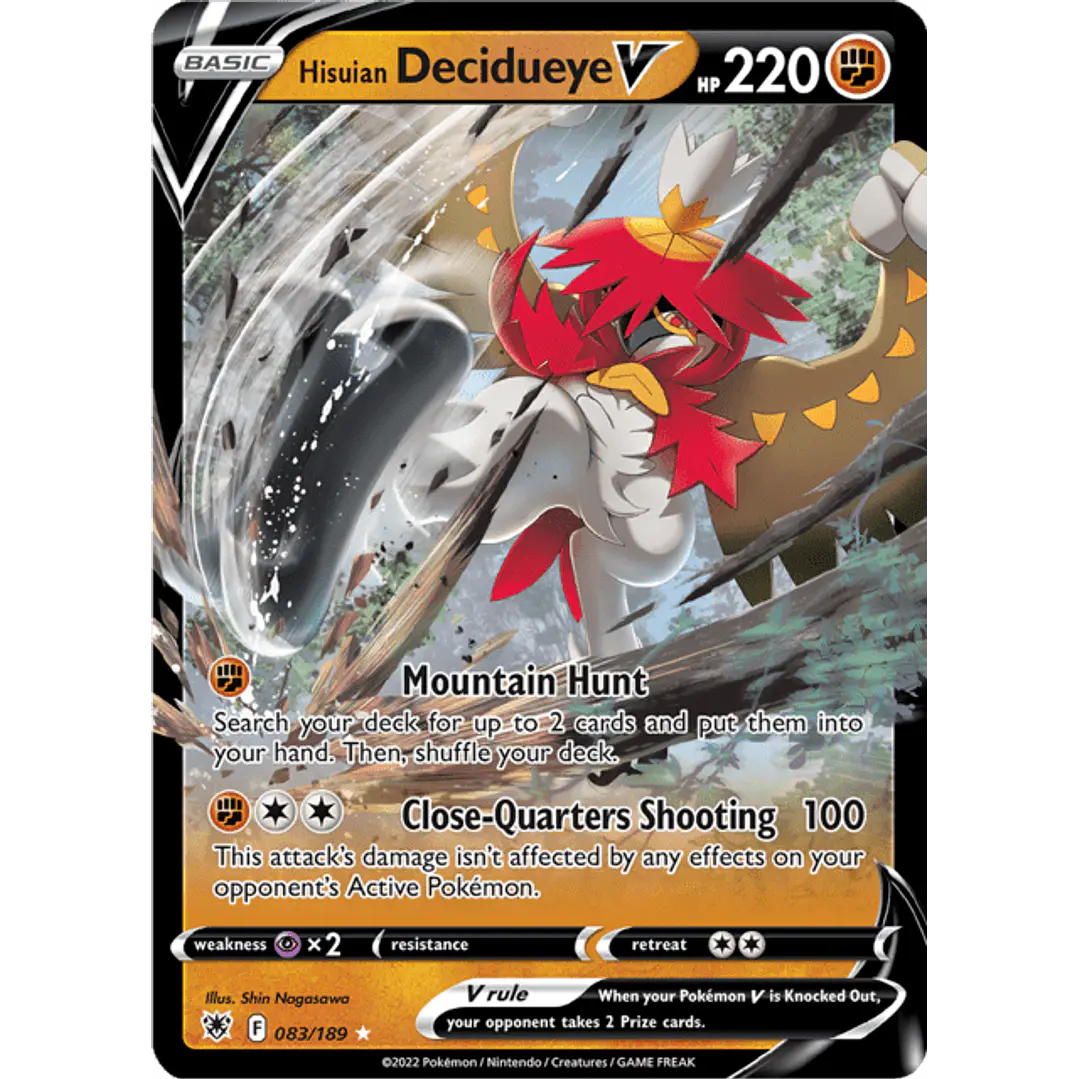 Hisuian Decidueye V - 083/189 - Ultra Rare 1