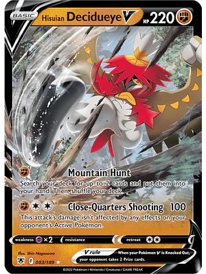 Hisuian Decidueye V - 083/189 - Ultra Rare
