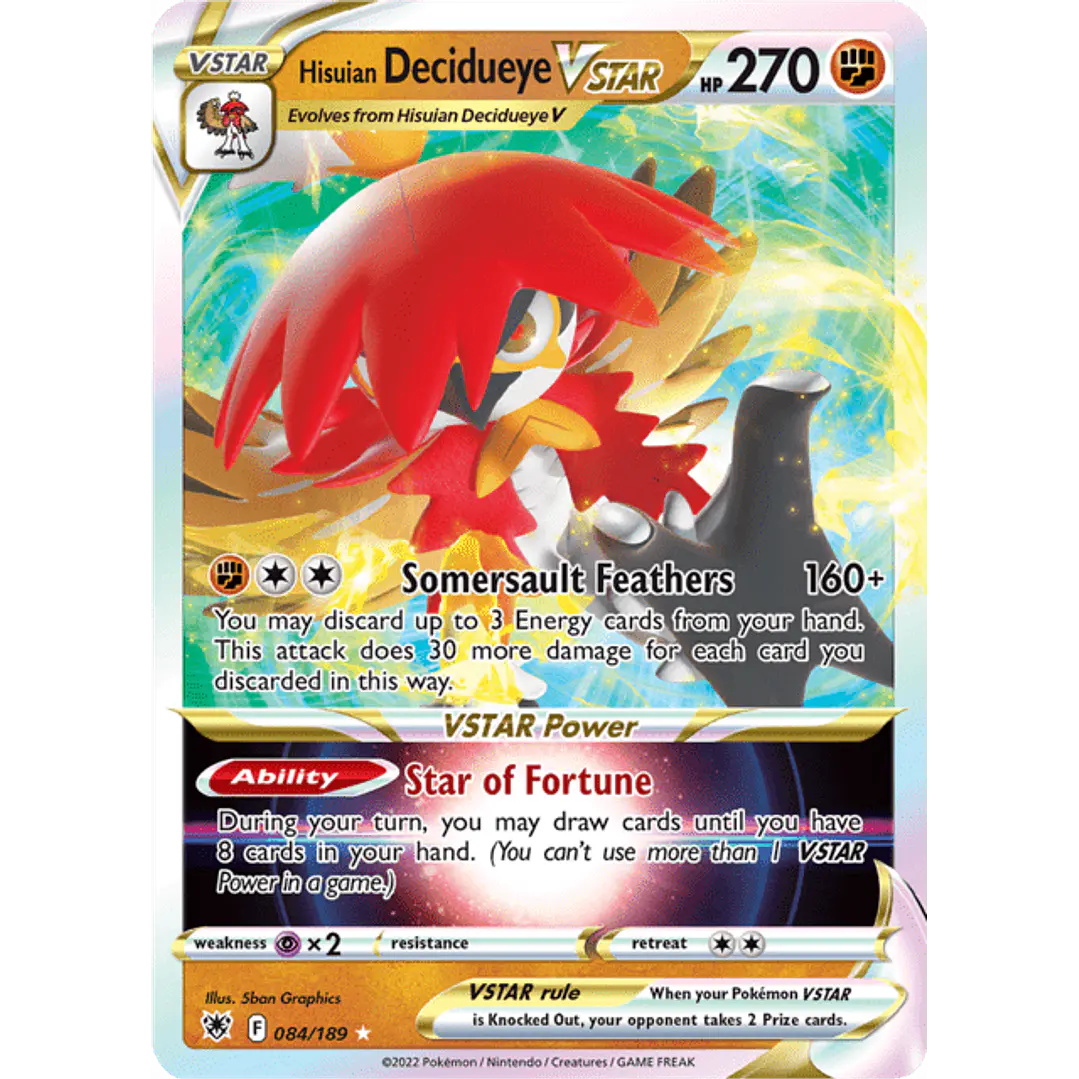 Hisuian Decidueye VSTAR - 084/189 - Ultra Rare 1