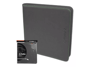 CARPETA BCW GAMING Z-FOLIO 12-POCKET LX - GREY