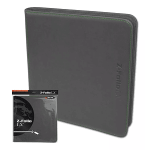 CARPETA BCW GAMING Z-FOLIO 12-POCKET LX - GREY