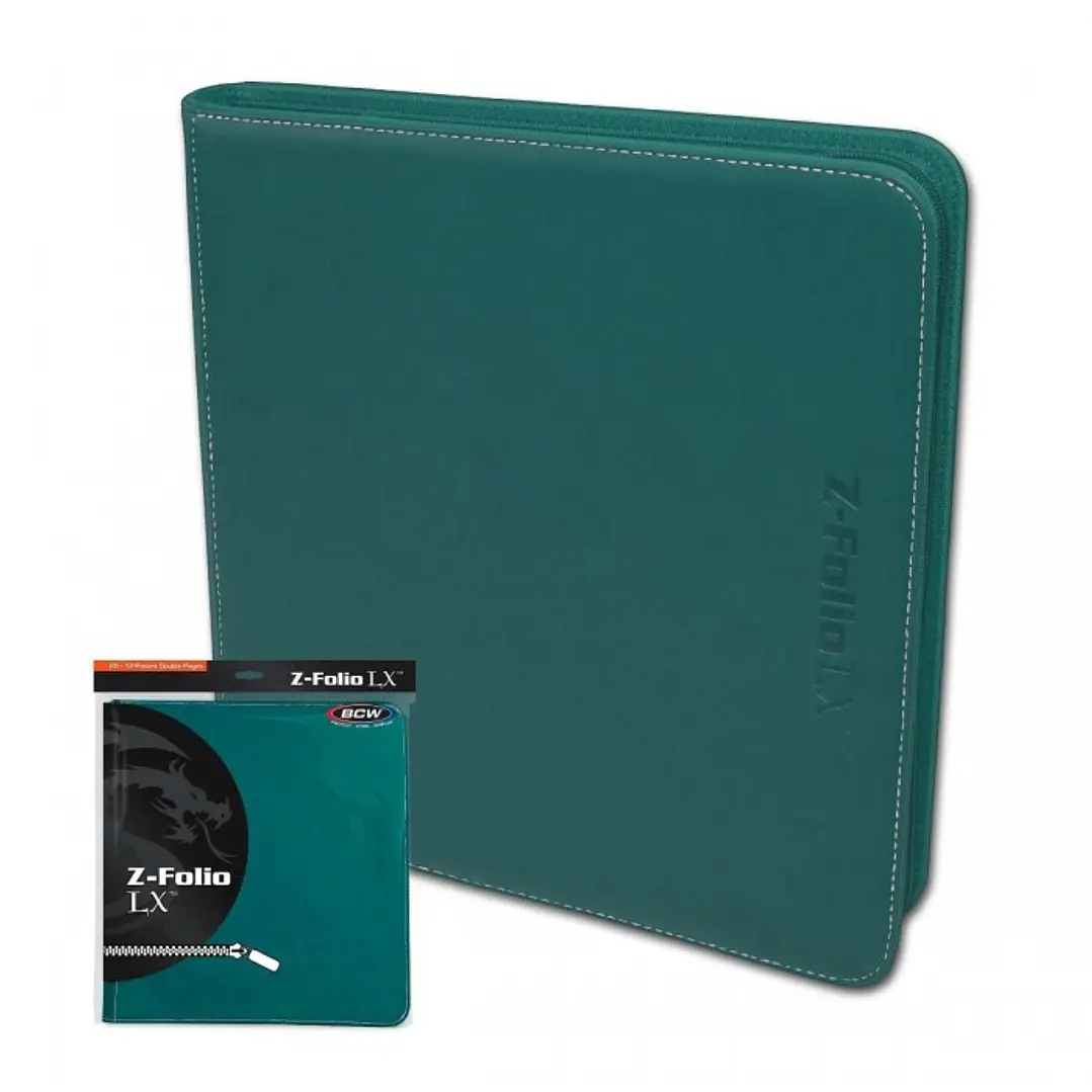 CARPETA BCW GAMING Z-FOLIO 12-POCKET LX - TEAL 1