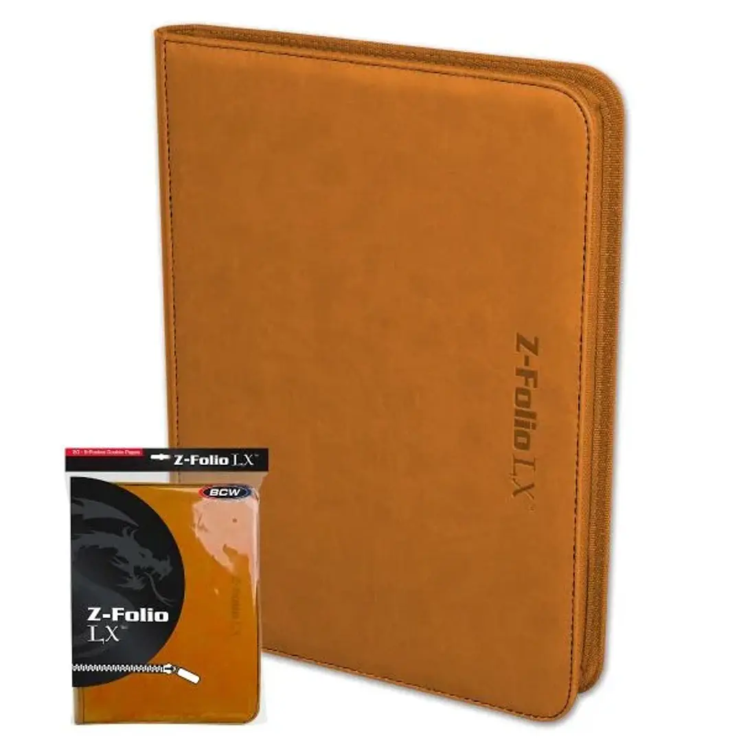 CARPETA BCW GAMING Z-FOLIO 12-POCKET LX - ORANGE 1