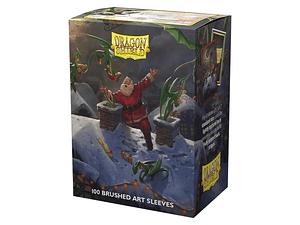 BRUSHED ART SLEEVE - 'CHRISTMAS 2023' - DRAGON SHIELD