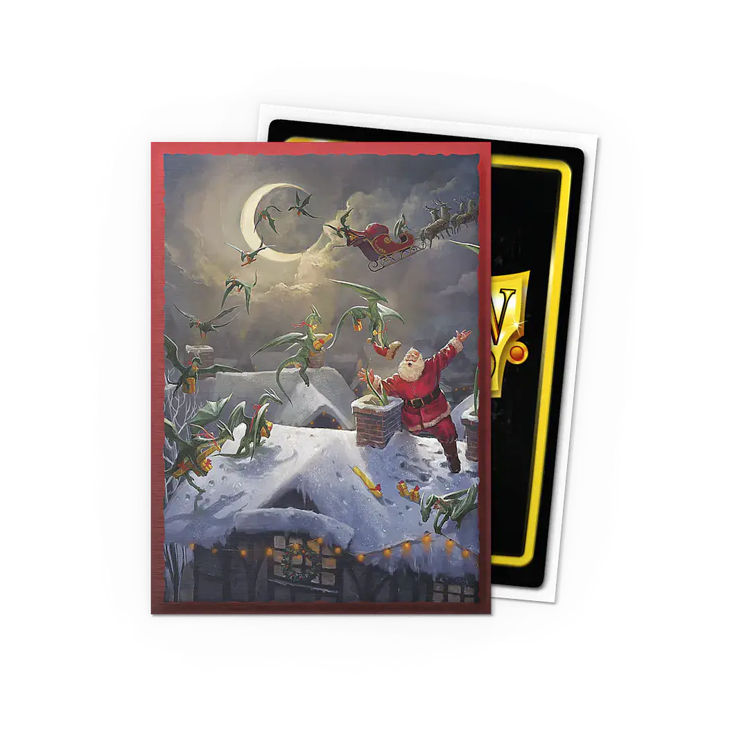 BRUSHED ART SLEEVE - 'CHRISTMAS 2023' - DRAGON SHIELD 2