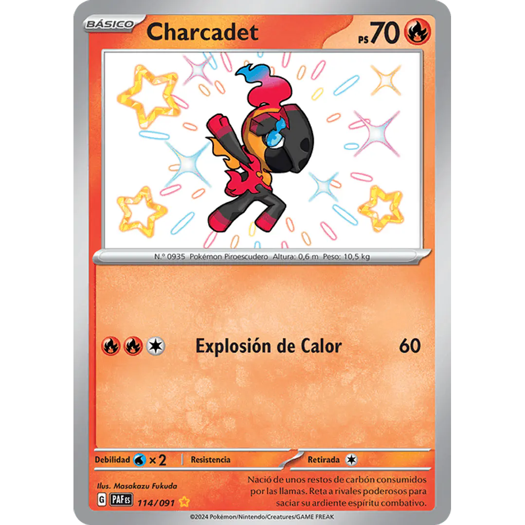 Charcadet – 114/091 – Shiny Rare - Español 1