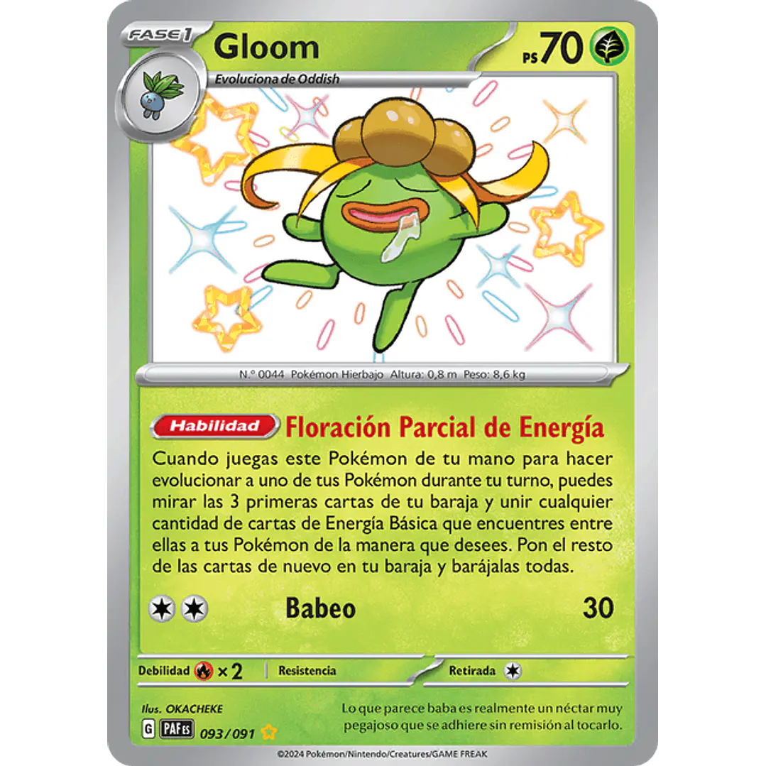 Gloom - 093/091 - Shiny Rare - Español 1