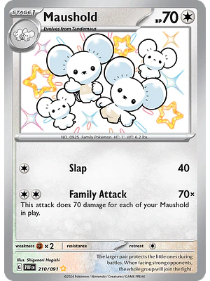 Maushold - 210/091 - Shiny Rare - Ingles