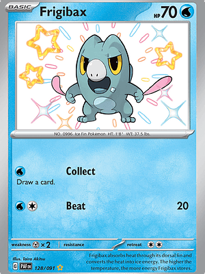 Frigibax Shiny 128/091 - Singles Pokemon TCG