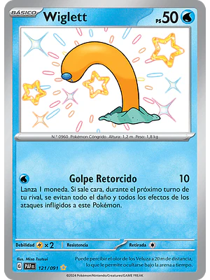 Wiglett - 121/091 - Shiny Rare - Español