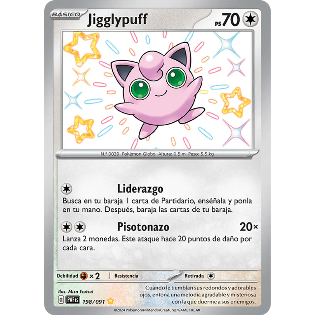 Jigglypuff - 198/091 - Shiny Rare - Español 1