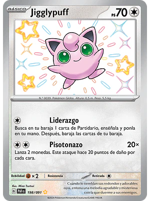 Jigglypuff - 198/091 - Shiny Rare - Español