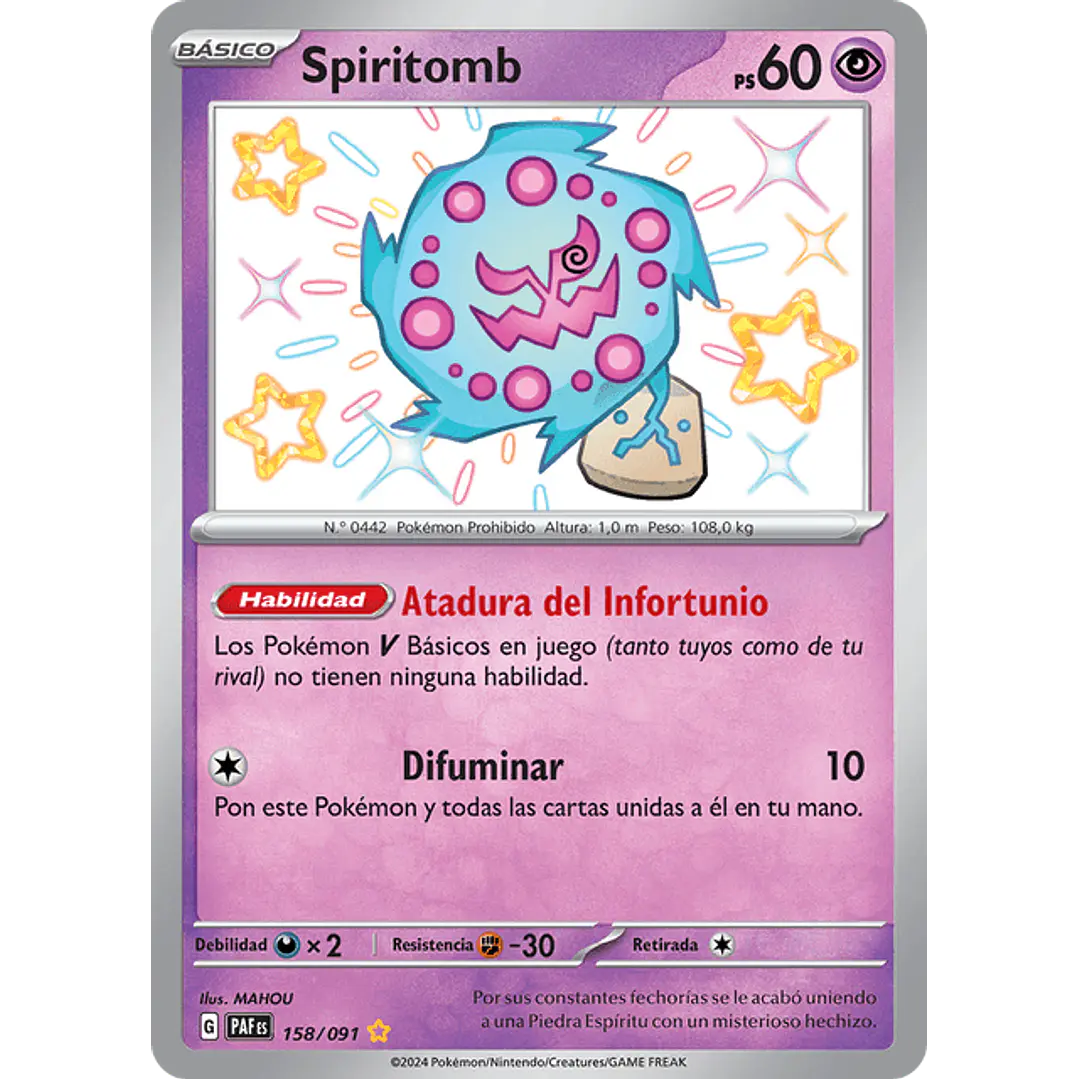 Spiritomb - 158/091 - Shiny Rare - Español 1