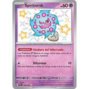 Spiritomb - 158/091 - Shiny Rare - Español