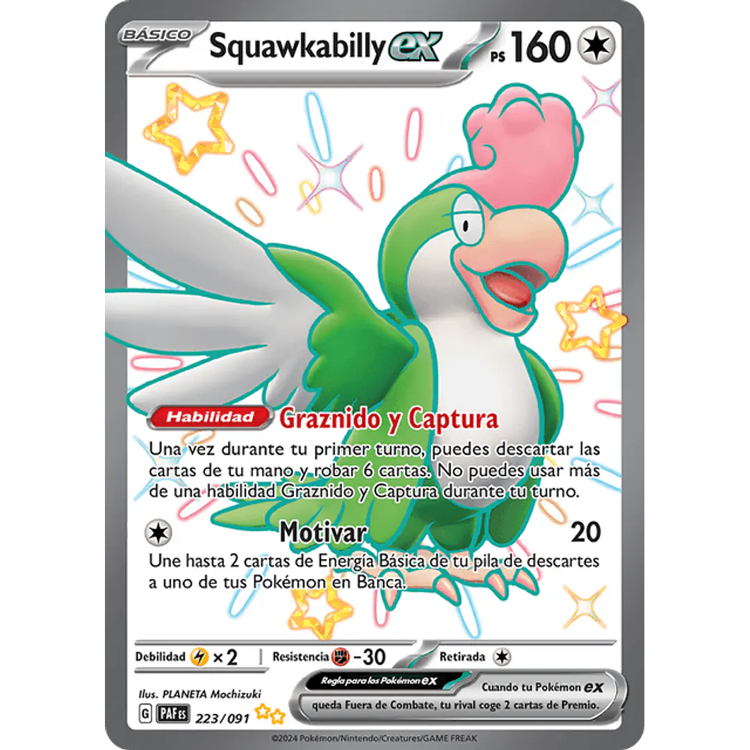 Squawkabilly ex - 223/091 - Shiny Ultra Rare - Español 1