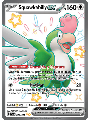 Squawkabilly ex - 223/091 - Shiny Ultra Rare - Español