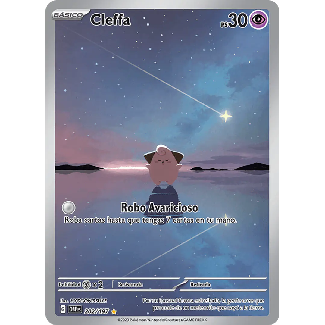 Cleffa - 202/197 - Illustration Rare - Español 1