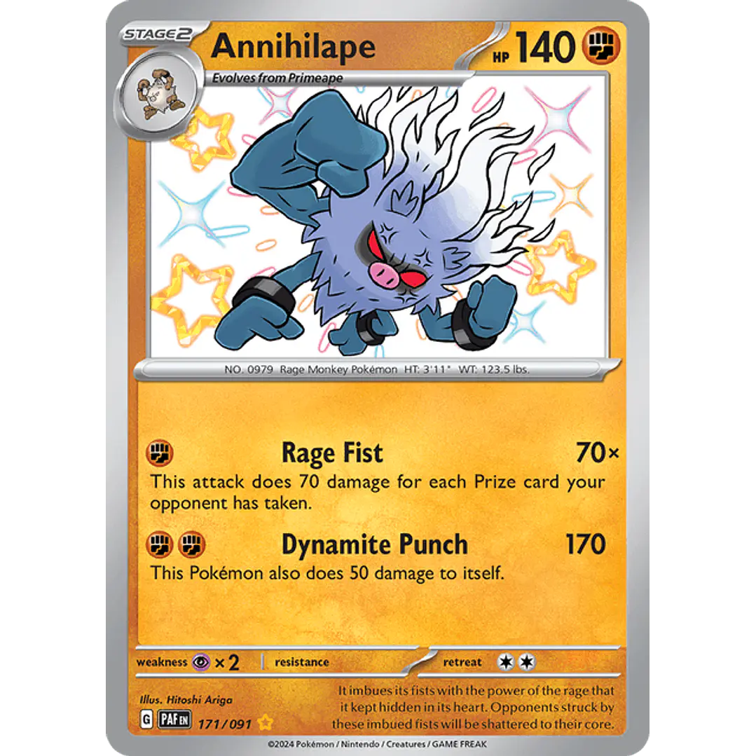 Annihilape - 171/091 - Shiny Rare - Ingles 1