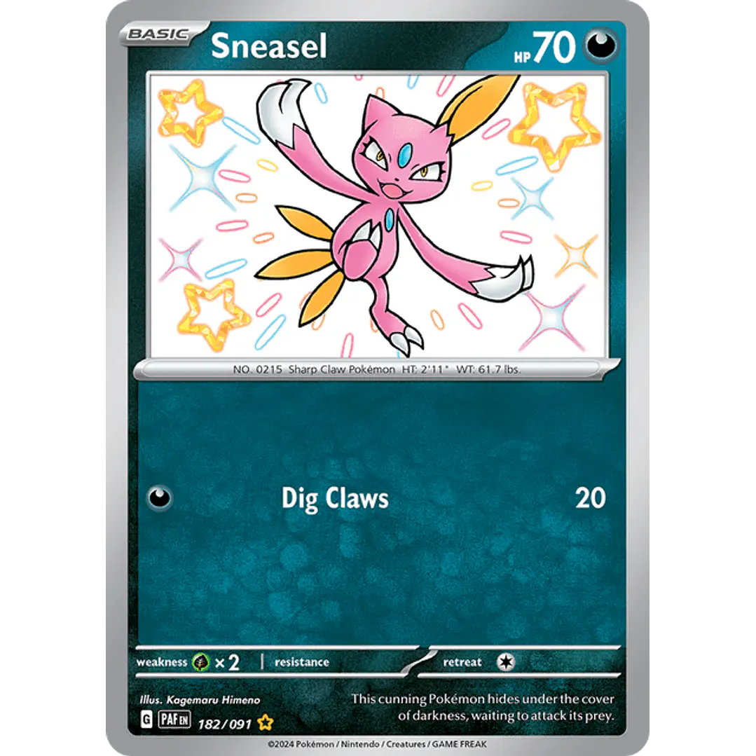 Sneasel - 182/091 - Shiny Rare - Ingles 1