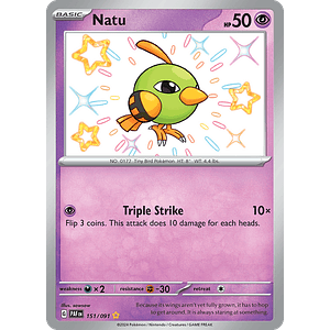 Natu - 151/091 - Shiny Rare - Ingles