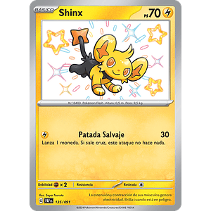 Shinx - 135/091 - Shiny Rare - Español