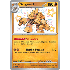 Garganacl - 178/091 - Shiny Rare - Español