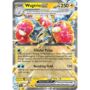 Wugtrio ex - 060/162 - Ultra Rare - Ingles