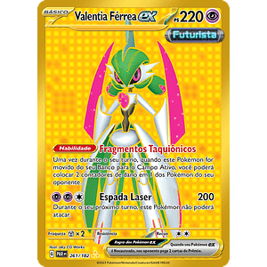 Iron Valiant ex - 261/182 - Gold Secret - Portugues