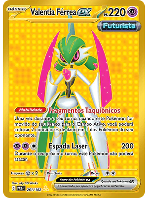 Iron Valiant ex - 261/182 - Gold Secret - Portugues