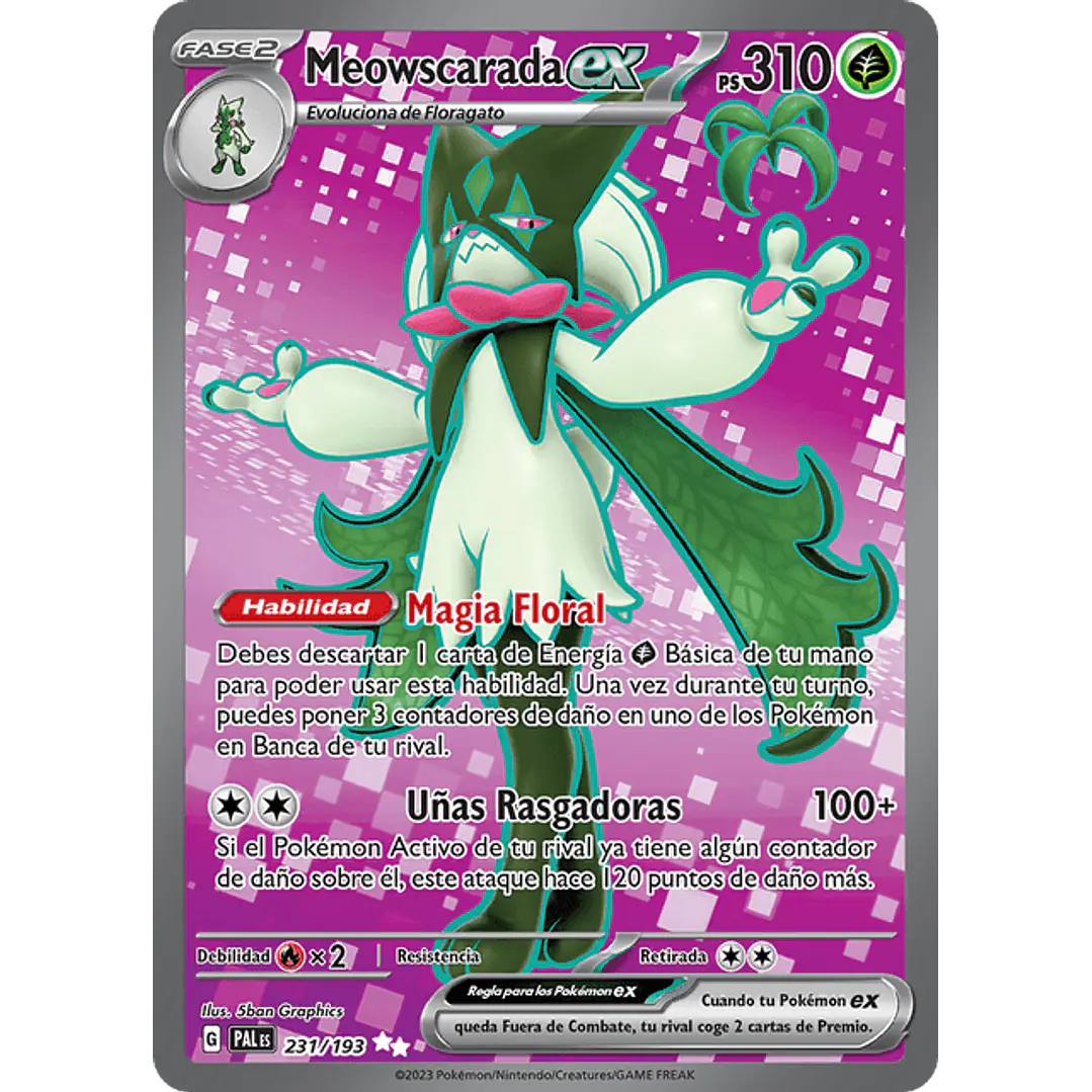 Meowscarada Ex 231/193 - Singles Pokemon TCG 1