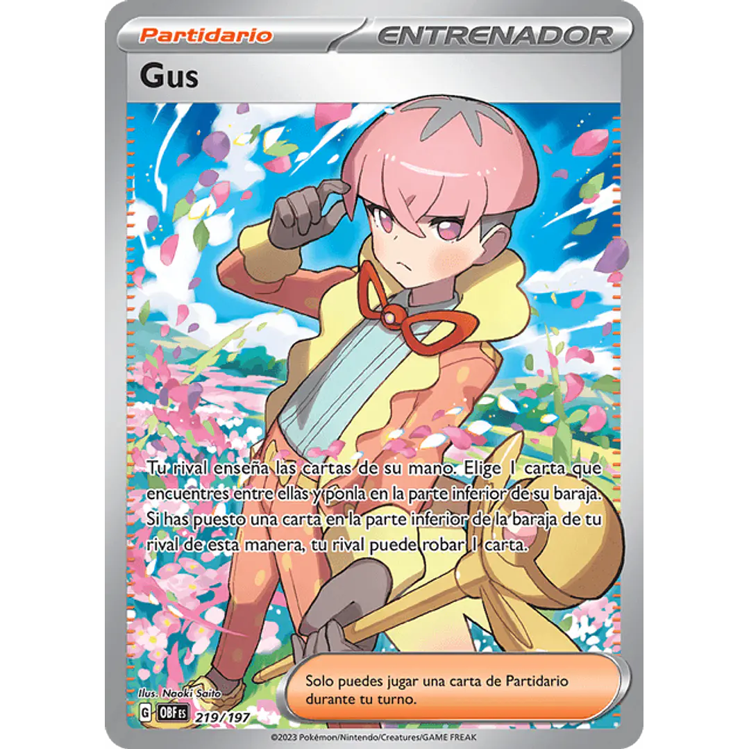 Gus 219/197 - Singles Pokemon TCG 1