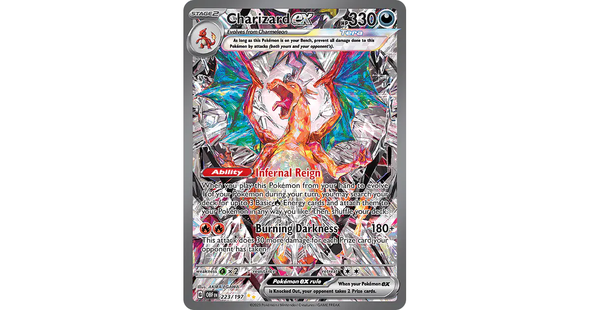 Charizard Ex 223/197 - Singles Pokemon TCG