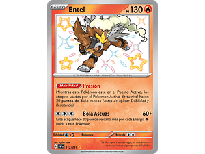 Entei Shiny 112/091 - Singles Pokemon TCG