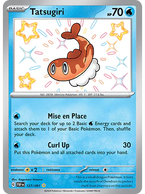 Tatsugiri - 127/091 - Shiny Rare - Ingles
