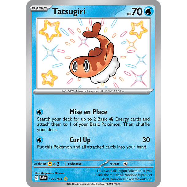 Tatsugiri - 127/091 - Shiny Rare - Ingles