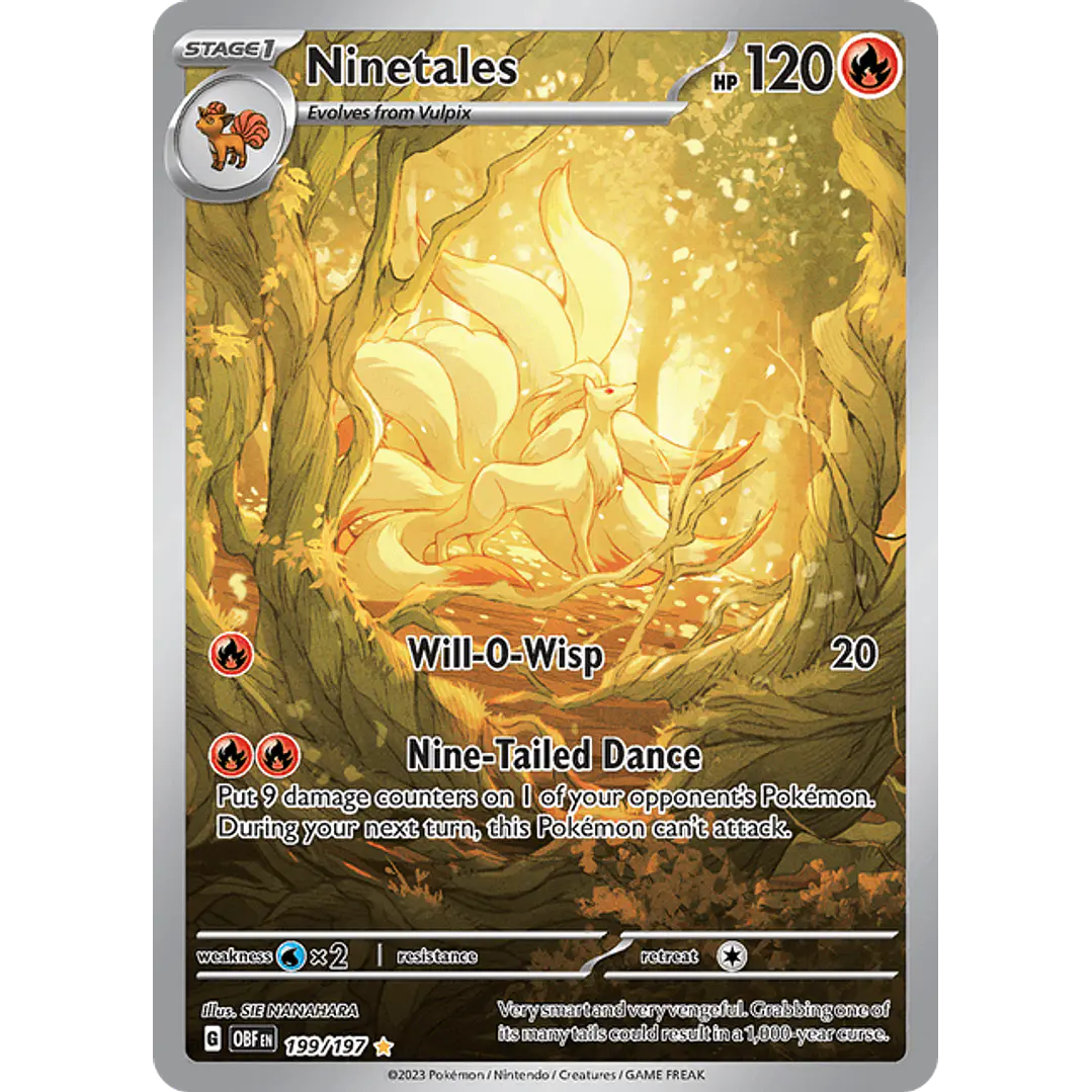 Ninetales - 199/197 - Illustration Rare - Ingles 1