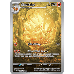 Ninetales - 199/197 - Illustration Rare - Ingles