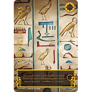 JEROGLIFICOS LEGENDARIO - SINGLES MITOS Y LEYENDAS