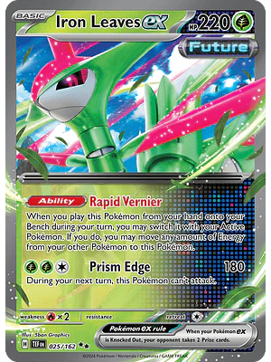 Iron Leaves Ex - 025/162 - Ultra Rare - Singles Pokemon