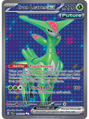 Iron Leaves ex - 186/162 - Full Art Secret Rare - Singles Pokemon