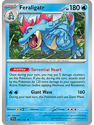 Feraligatr - 041/162 - Singles Pokemon